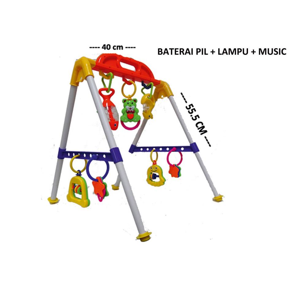(BISA COD) Mainan Bayi Musical Play Gym / Baby Rattle / Baby Gym Musical IMAGE (SKW.2017F+SKW.2016L)