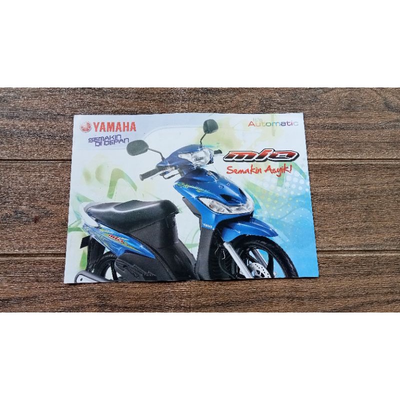 brosur lawasan iklan lawas brosur yamaha mio sporty original