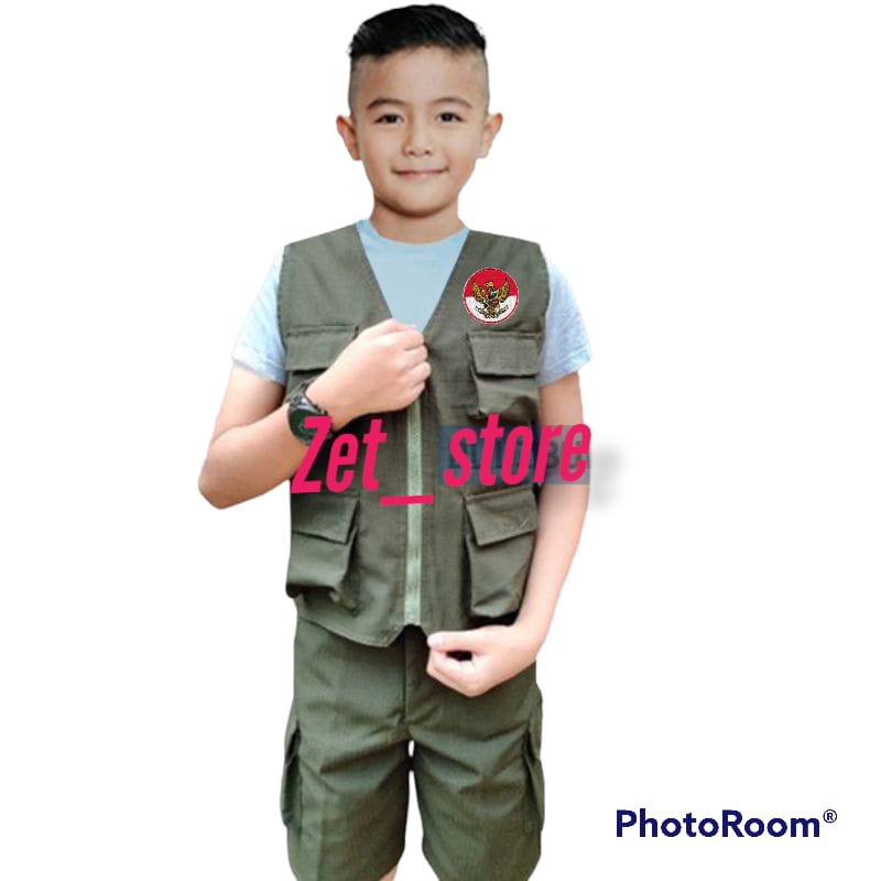 ROMPI SAFARI ANAK logo garuda indonesia// rompi paket safari lengkap terlaris