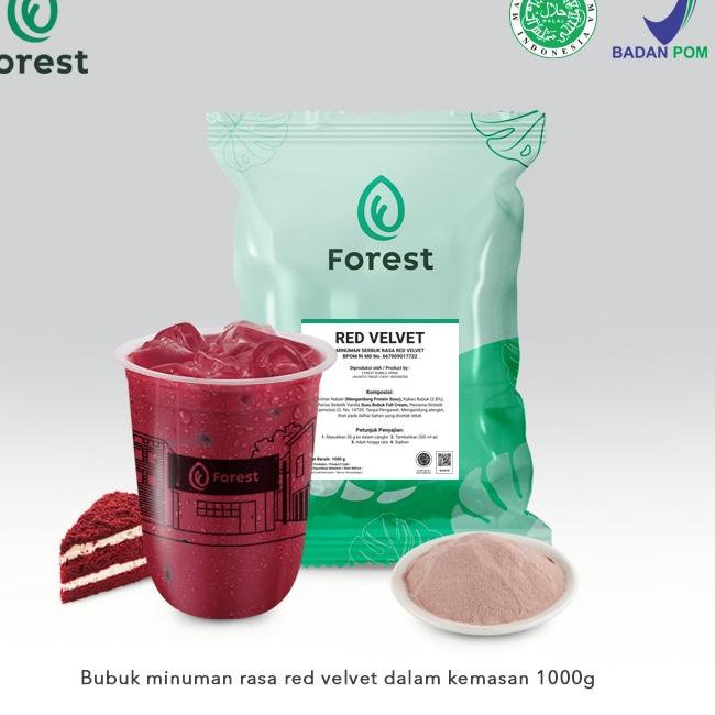 

HOT Bubuk Minuman RED VELVET Powder 1000g - FOREST Bubble Drink