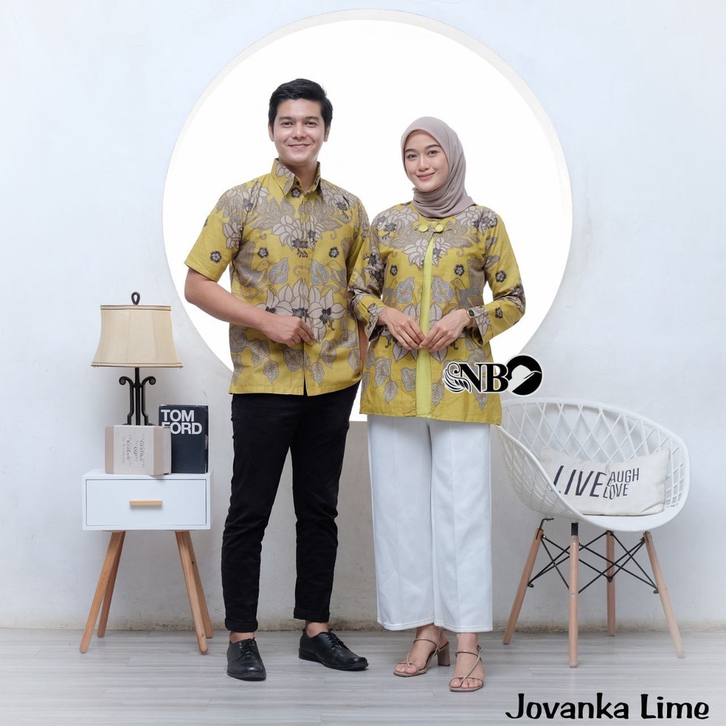 Batik Couple Modern Atasan Blouse Batik Kerja Kantor Wanita