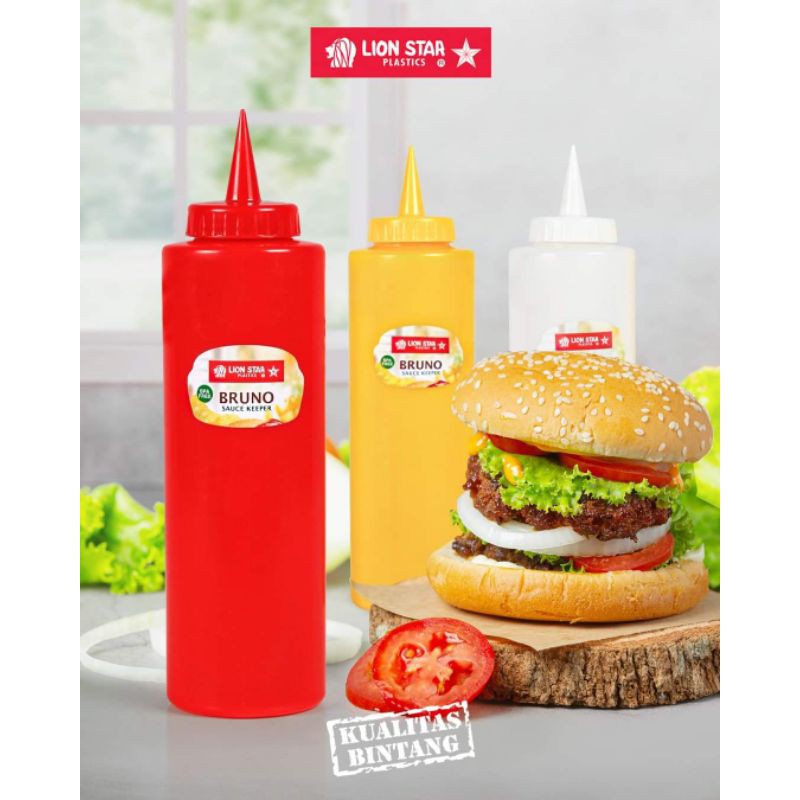 Botol Saus LION STAR Bistro Sauce Keeper [ Food Grade | BPA Free ]  Botol Saus TS-50 425ML 425 ml wadah saos mayonaise