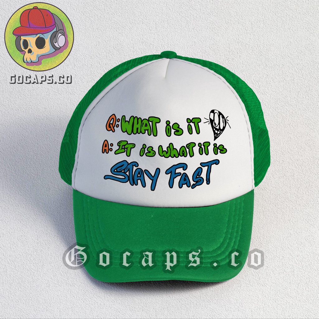 Gocaps - Topi Jaring Trucker Chrome Unisex (Premium Quality) - Is It What Is It