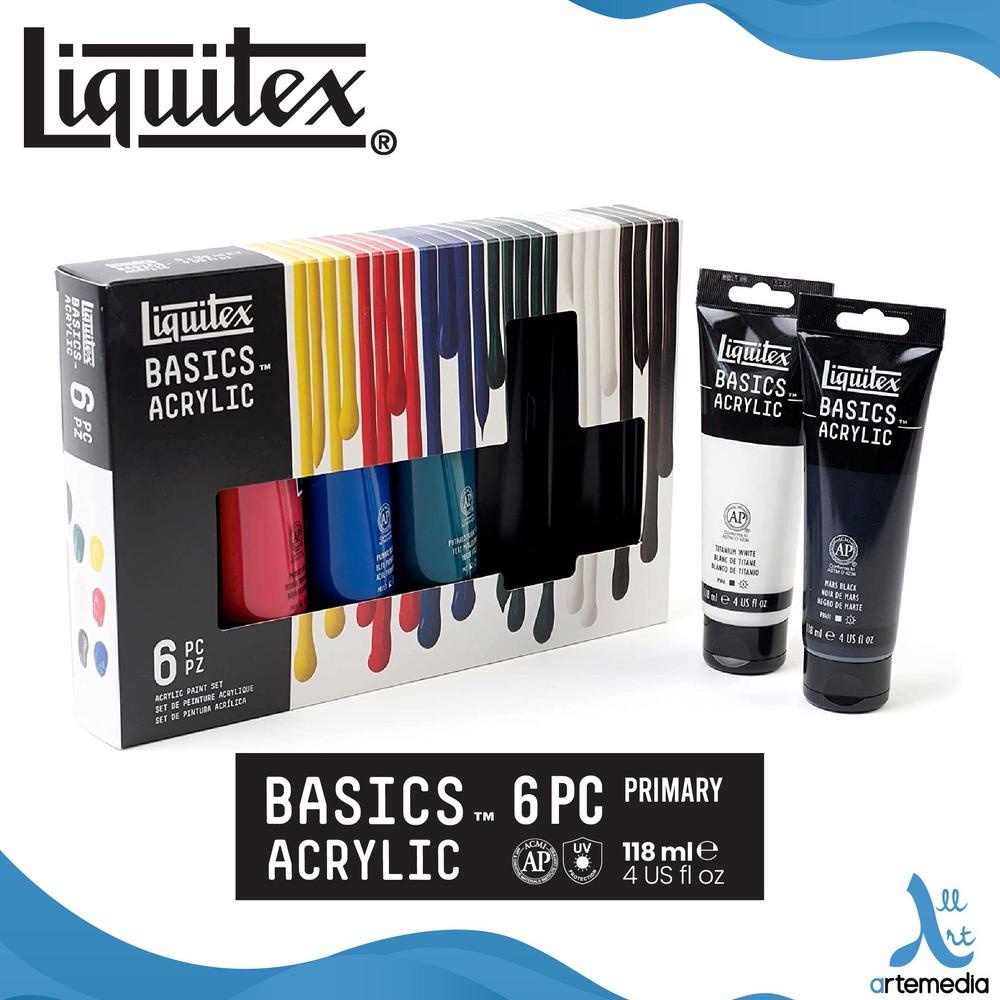 

Cat Akrilik Liquitex Basics 6x118ml Acrylic Color Paint Set