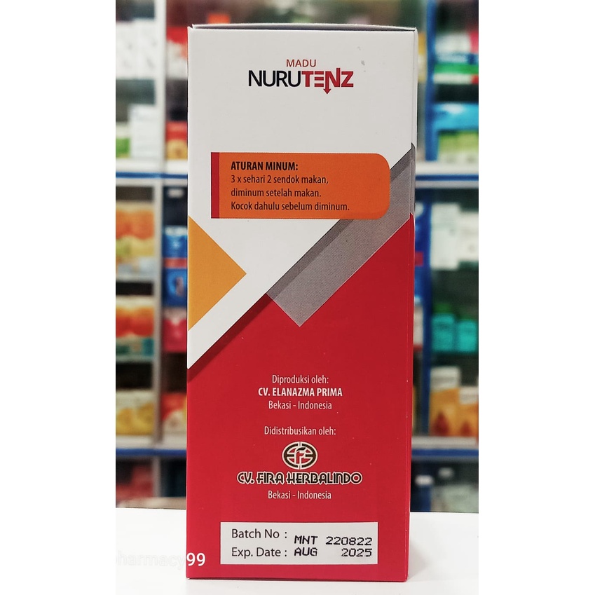 Madu Nurutenz 280gr - Obat Herbal Menurunkan Hipertensi Darah Tinggi