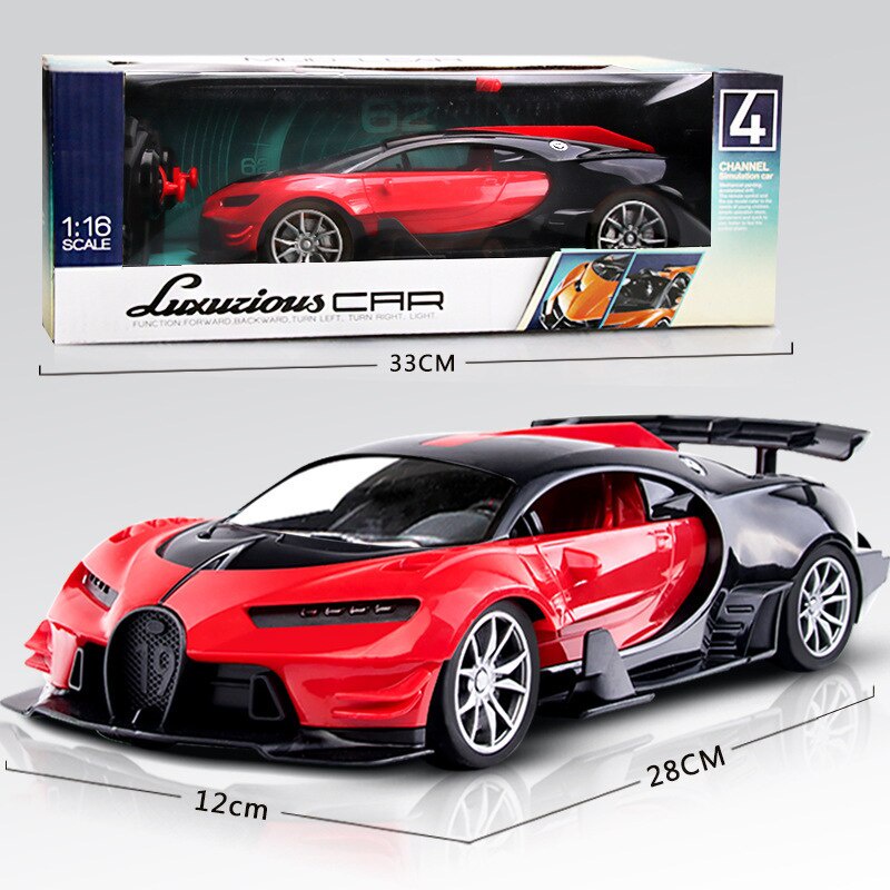 Mainan Remote Control Mobil Luxurious Car 1:16 ada Lampu LED dan Baterai Charge