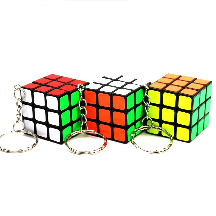 Rubik GANCI 3x3 Mini Ukuran 3cm Mainan Anak Edukatif Murah