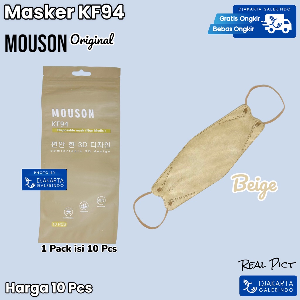 Masker MOUSON KF94 4Ply original isi 10Pcs