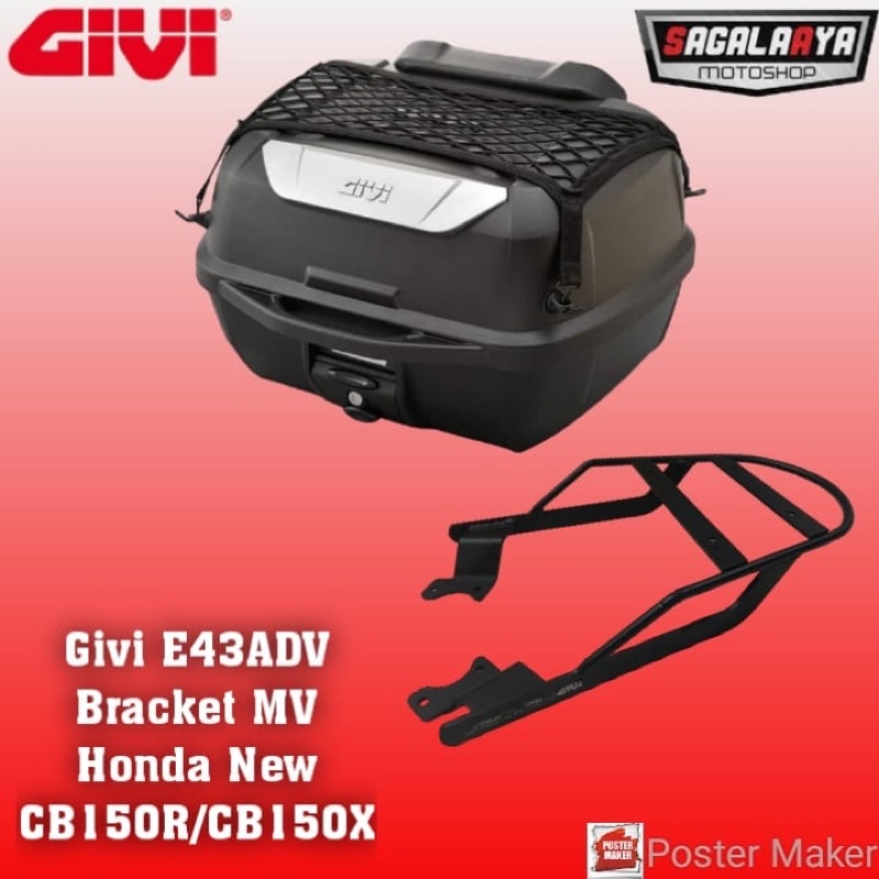 Givi E43ADV Bracket top box Givi MV New CB150R CB150X original Givi E43
