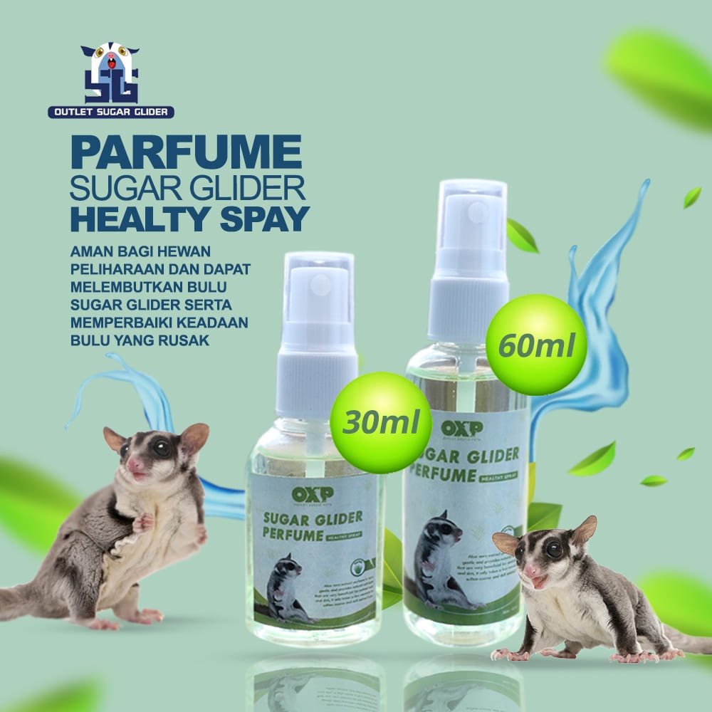 PARFUM SUGAR GLIDER HEALTHY SPRAY EKSTRAK ALOE VERA 30ML