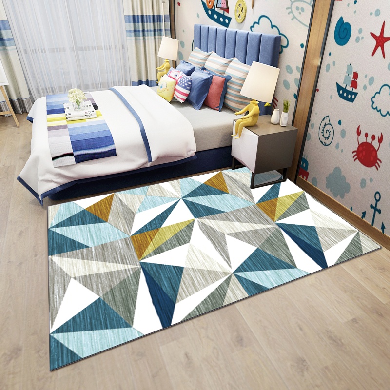 Karpet Bulu Rumah Klasik Desain Premium 200x270cm Tikar Lantai Motif  Salur Bunga Daun DT200