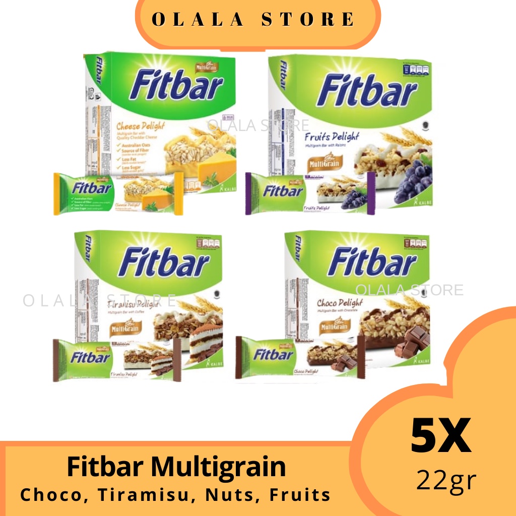 ( TERMURAH ) FITBAR ISI 5 PCS / CEMILAN INSTAN UNTUK DIET 1 BOX ISI 5 PCS