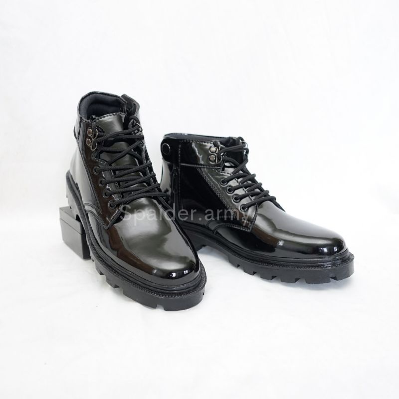 Sepatu  pria bootpdh terbaru doff & kilap pentofel dinas tni polri security/satpam /polri/paskibra/ 
