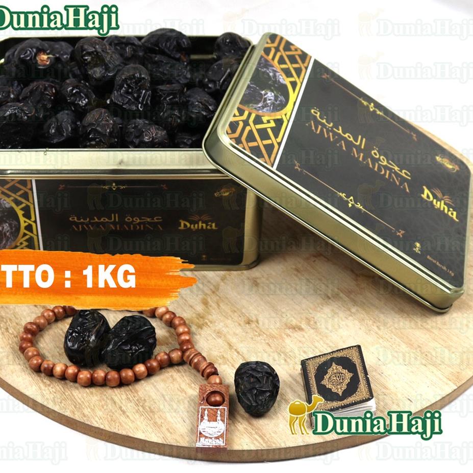 

Discount⚡️⚡️Kurma Ajwa Ruthob 1KG Lembut Kemasan KALENG / Azwa Ajwah Kurma Nabi Empuk 100% Asli Madinah Premium Exclusive