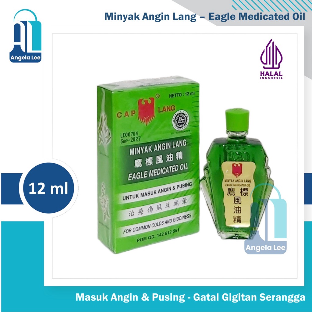 Cap Lang Minyak Angin Lang Eagle Medicated Oil Masuk Angin Pusing