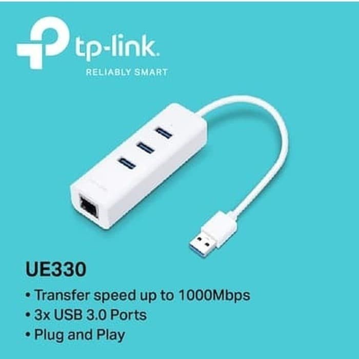 TP-LINK UE330 USB 3.0 HUB 3 Port &amp; 1 Port GIGABIT Ethernet