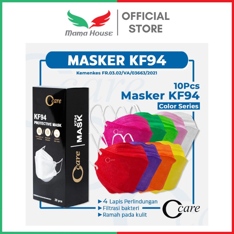 [MH] Masker Kf94 C Care 4Ply 10Pcs