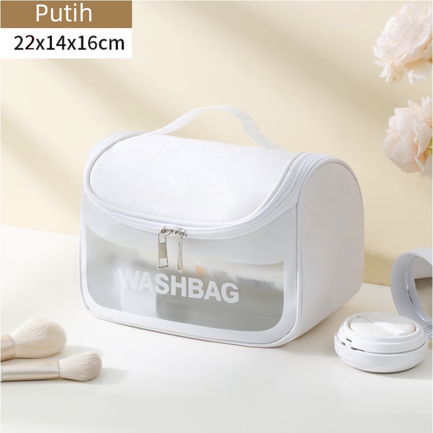 Simple Pouch Transparant make up pouch lucu pouch Traveling / Travel Cosmetic Multi Pouch