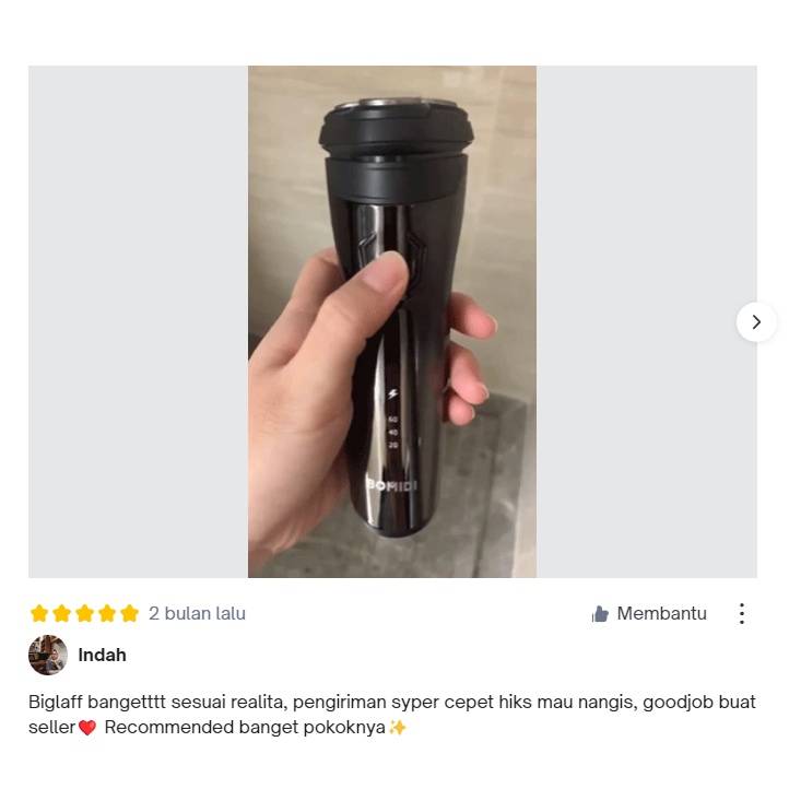 BOMIDI M3 Alat Cukur Rambut Kumis Jenggot Shaver Electric Elektrik