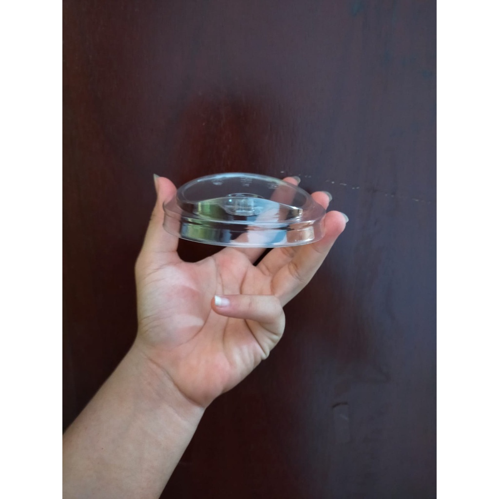 Strawless Lid "KHUSUS CUP BSM" (50) pcs - Bening / Tutup BSM