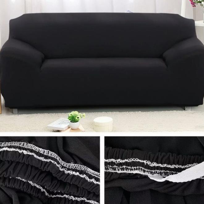 Cover Sofa Polos /Sarung Sofa Polos +Free 1Sarung Bantal -2Seater