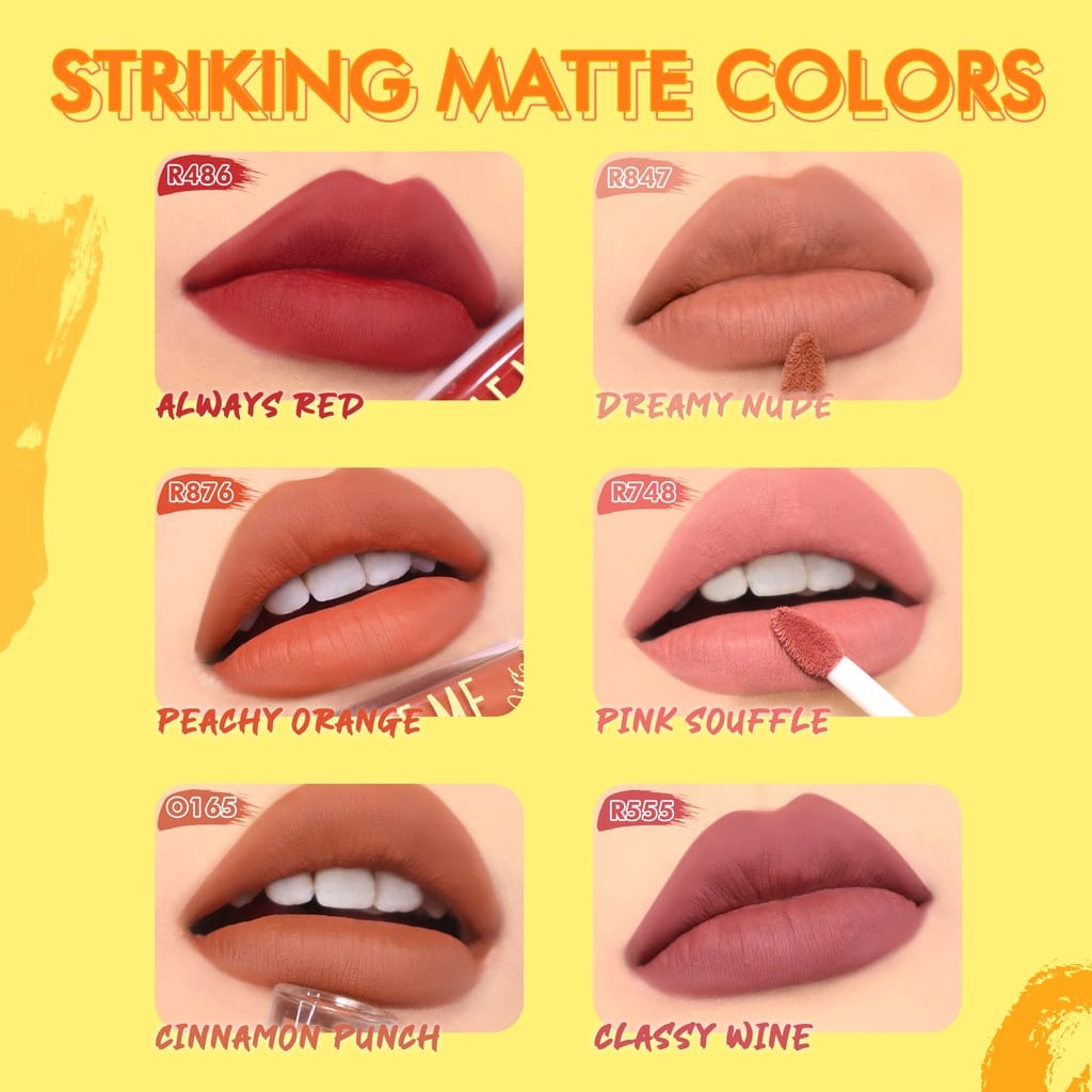 Dazzle Me Velvet Matte Lip Cream | Lip Matte | Lip Tint | Vitamin E | Waterproof | Pigmented | Lipstick Lipstik Lip Matte