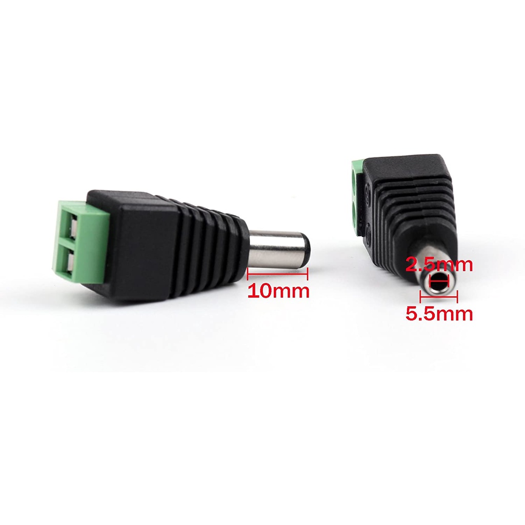 Jack DC / Jek DC Konektor DC 5.5mm power Adaptor CCTV Male  - Female