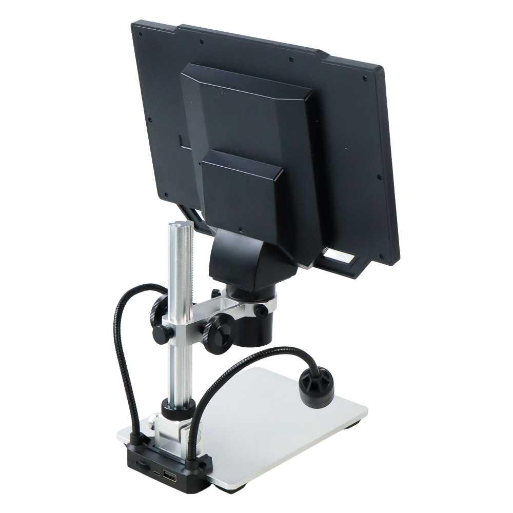 Mikroskop Digital 12MP 1600X dengan Monitor &amp; Metal Stand - G1600 - Silver