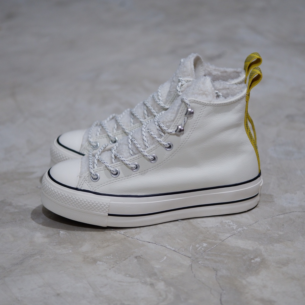 CONVERSE CHUCK TAYLOR ALL STAR HI LIFT WHITE YELLOW