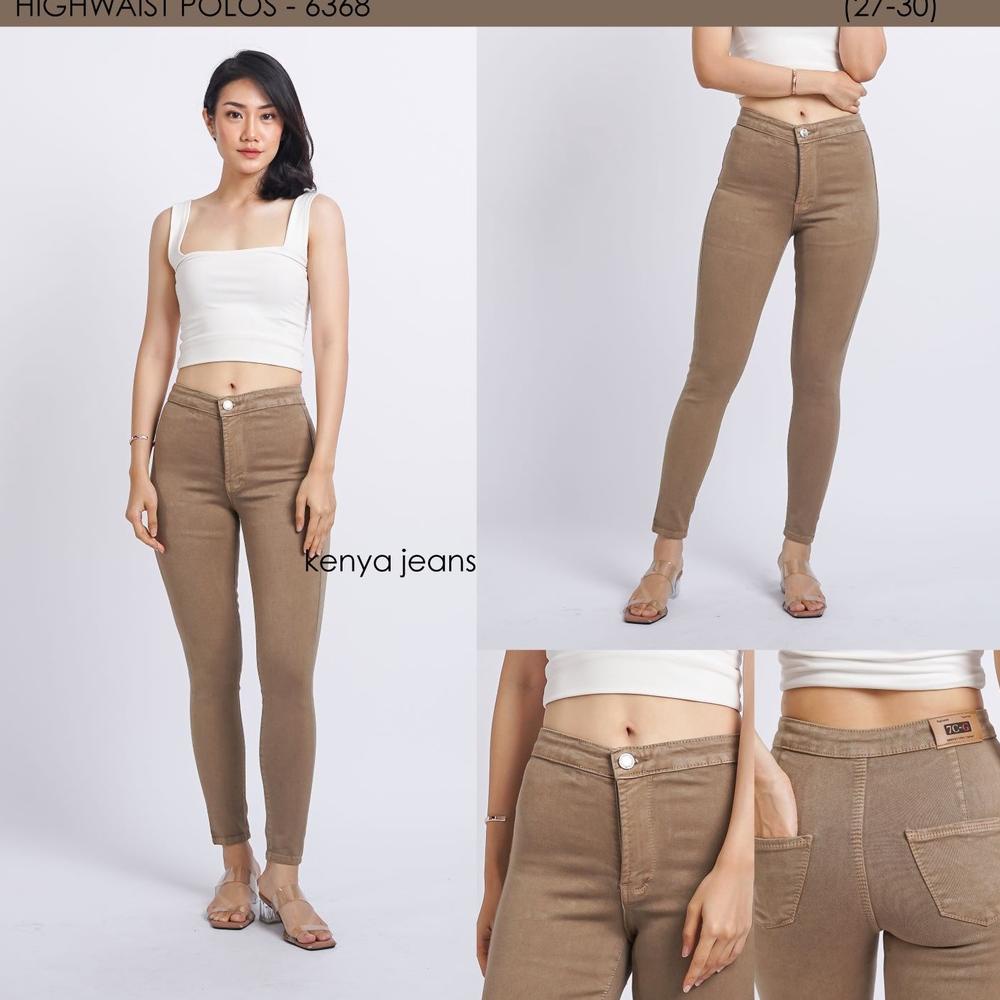 HARGA TERMURAAH 7C-G CELANA JEANS HIGHWAIST PREMIUM /PINGGANG TINGGI JEANS /STREACH JEANS /HW JEANS 
