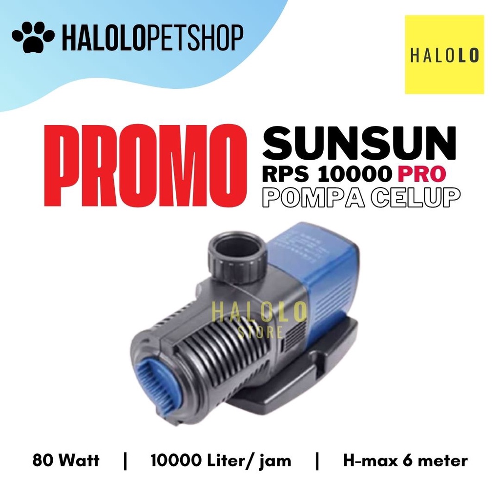PROMO Sunsun RPS 10000 PRO Pompa Celup Kolam 10000 Liter Hemat Listrik