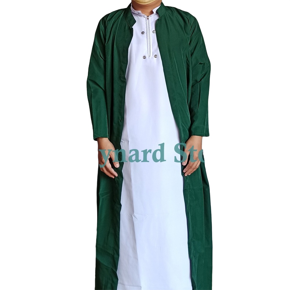 EXCLUSIVE Jubah gamis tob arab luaran Remaja Pria Dewasa gamis belah luar yaman jubah habib ori