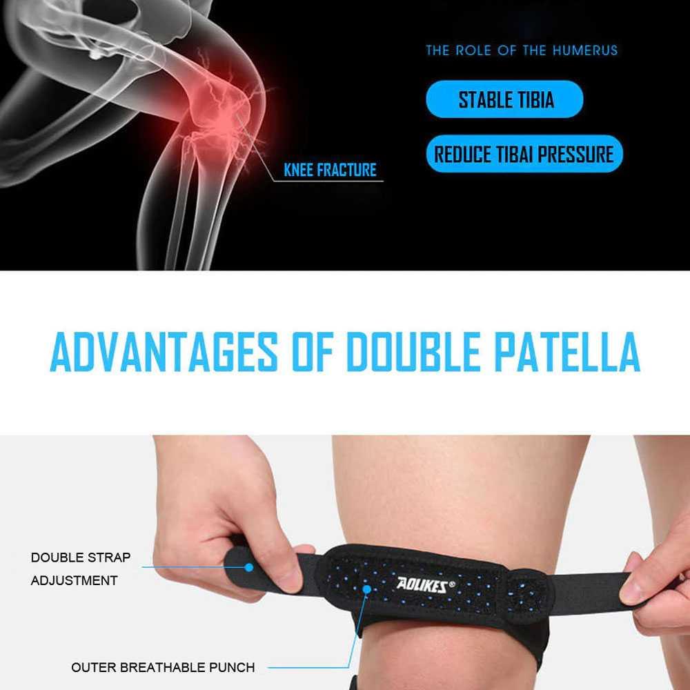 AOLIKES Pelindung Lutut Kneepad Support Power Brace - A-7928 - Black