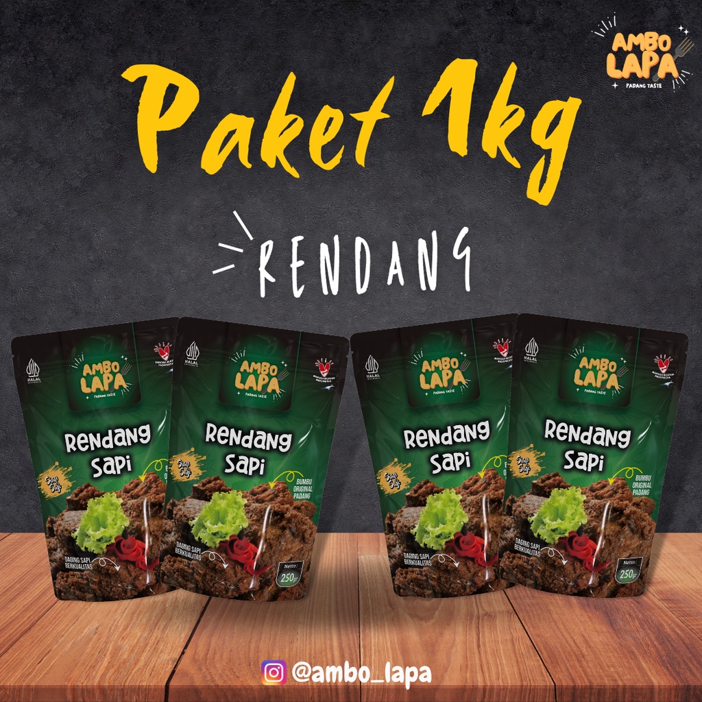 

Ambolapa - Paket 4 Rendang Sapi 1kg