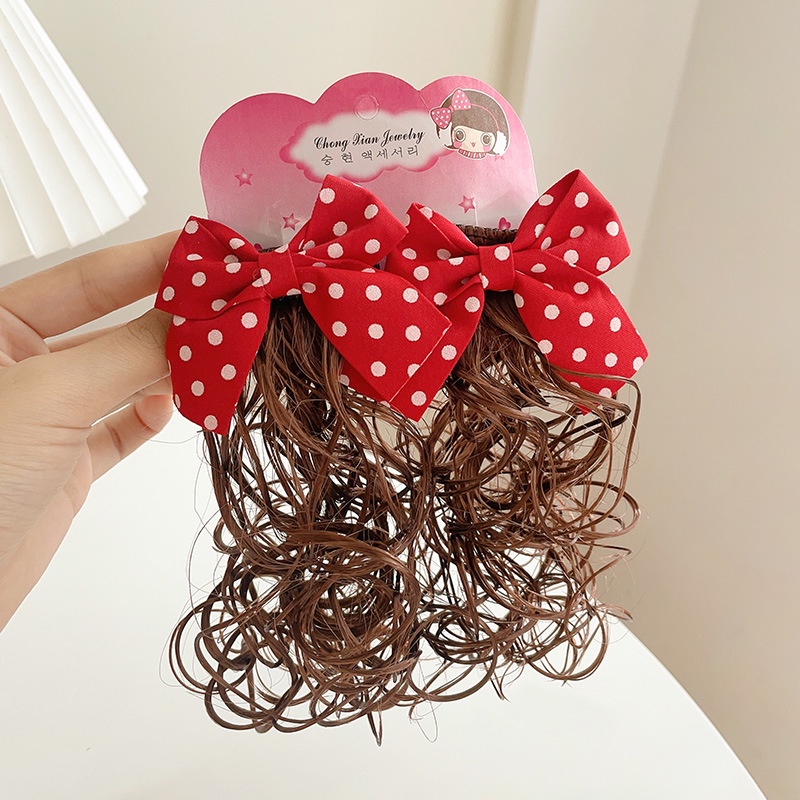 NEW (1 set 2 pcs) Set Rambut palsu anak perempuan model jepitan