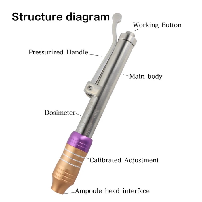 2023 New injector 3d wireless skin booster injeksi serum mesogun alat kecantikan injeksi serum pressure mesotheraphy needle100% Ori garansi toko