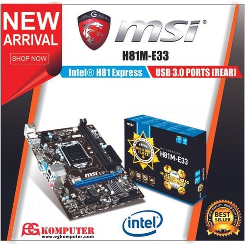 mobo MSI lga 1155 bos 4 H81M