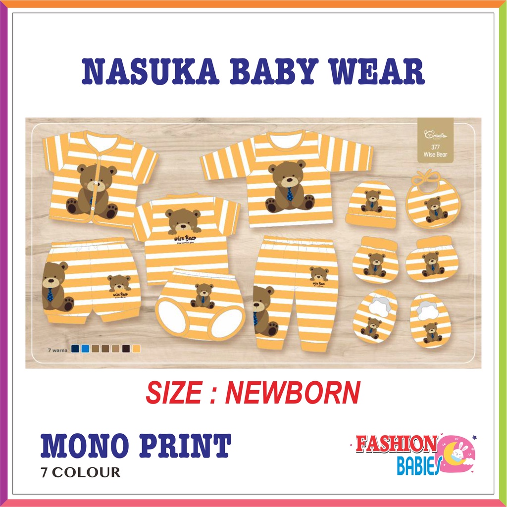 3PCS NASUKA BABY WEAR | BAJU CELANA BAYI NEWBORN ❤ Fashionbabies ❤