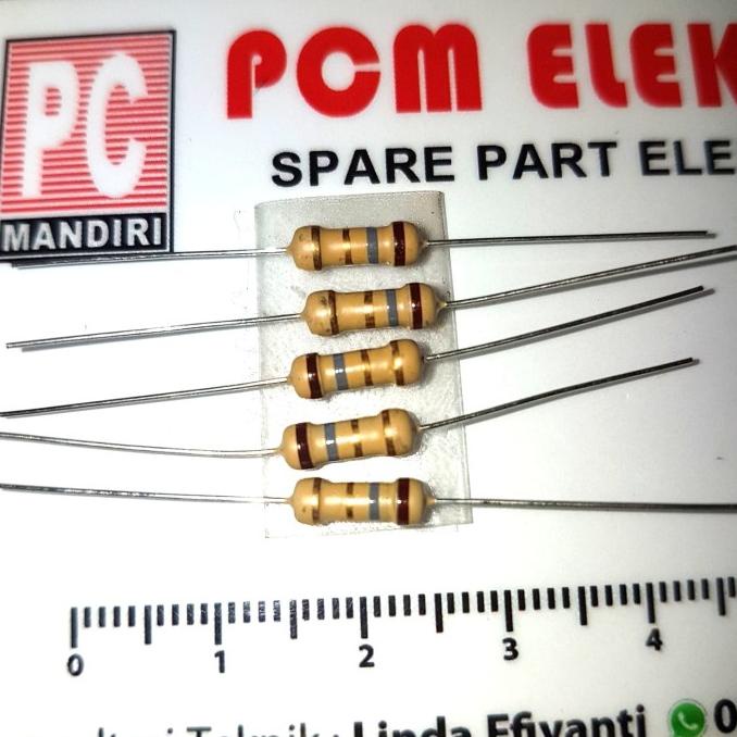 (20 pcs) Resistor 0,50 1/2 W 1,8ohm 1R8 pcmelektr812 Segera Beli