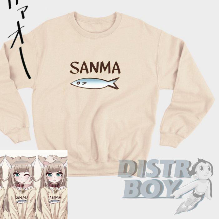 Terbaru 12.12 Osakana Neko cosplay Crewneck Unisex murah
