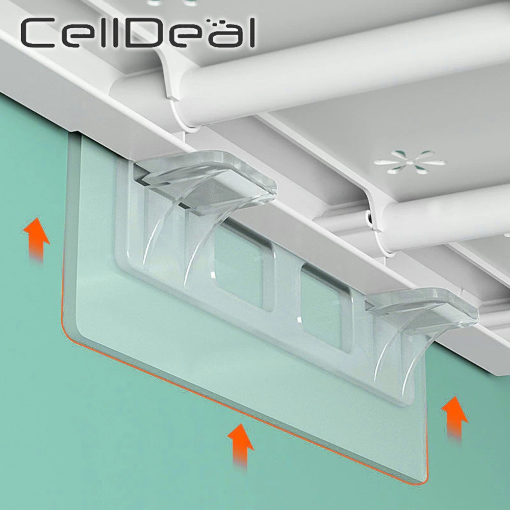 Holder Bracket Siku Penyangga Papan Rak Ambalan Shelf Support Pegs 6 PCS - CD010 - Transparent