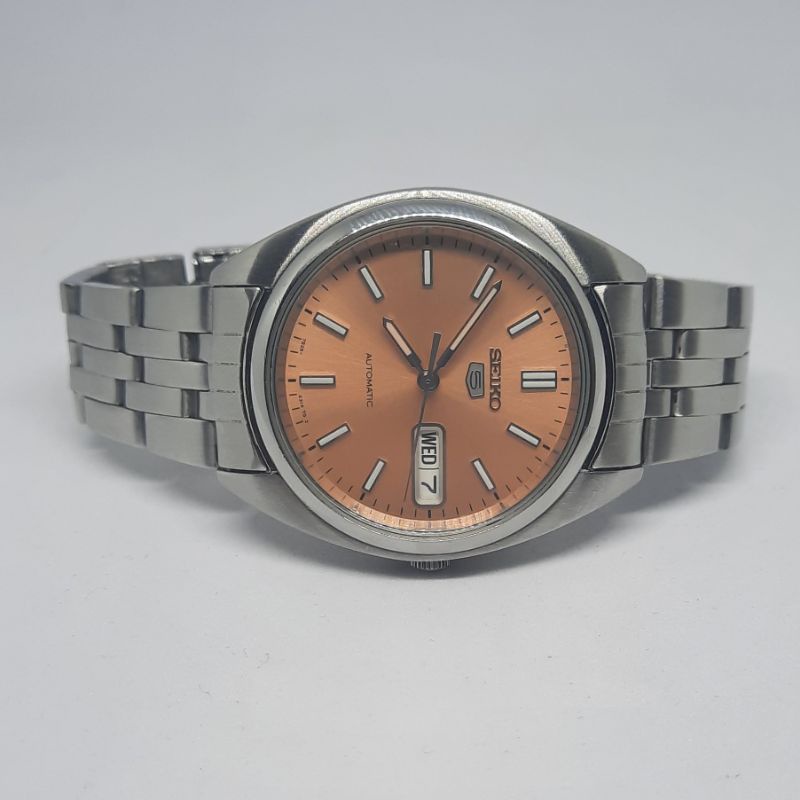 Seiko 5 Automatic SNXA11K Salmon Dial Langka Seperti SNXA05 SNXA11 SNXA13 SNXA09 SNX111 Collector It