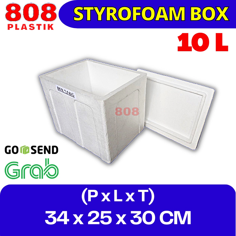 

Styrofoam Box 10 Kg / Kotak Sterofoam Box Ikan 10 L (34 X 25 X 30CM) - 10 Liter