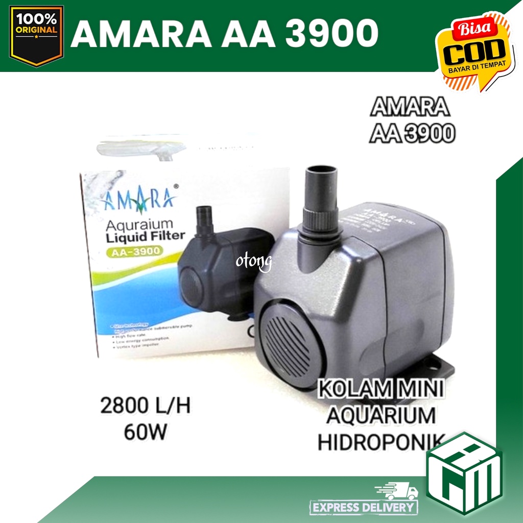 Amara AA3900 AA 3900 Pompa Aquarium Kolam air mancur Hidroponik