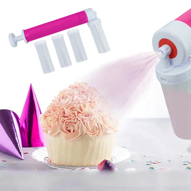 Cake Airbrush Decorating Tools Alat Semprotan Dekorasi Kue Pastry - SY001 - Red