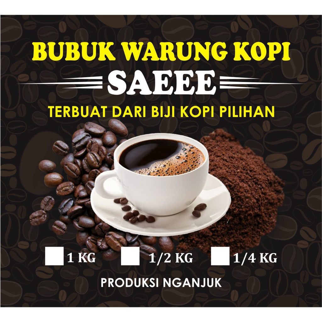 

BUBUK KOPI GIRAS/WARKOP/ANGKRINGAN ( 1/4 KG )