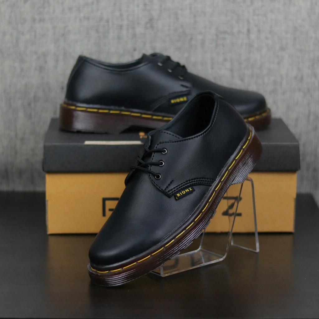 RIONZ X ROMAN SERIES - SepatuFormal Pantofel Pria Resmi Formal Tali Hitam Kulit PU Original Brown Black Kantor Kuliah Casual Gereja Pesta Kondangan Nikahan Kerja Perkantoran PNS Guru Gaya Trendy Kekinian Terlaris Murah