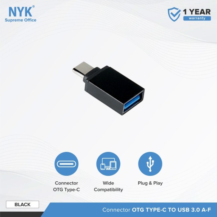 Adaptor Converter Adapter OTG USB to Type C 3.0 Fast Speed NYK