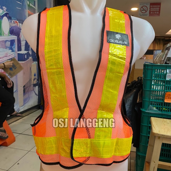 BISA COD |  Rompi Safety Vest Kerja Rompi Jaring Scoatlight V