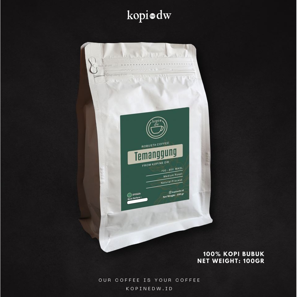 

KopineDW Temanggung - 100gr Bubuk Kopi